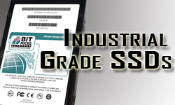 image shows industrial SSDs  from  BiTMICRO - click for more info